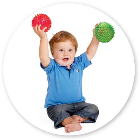 The Best Toys For Children With Autism - Throwing Ball Between Mother And Baby (655x491), Png Download