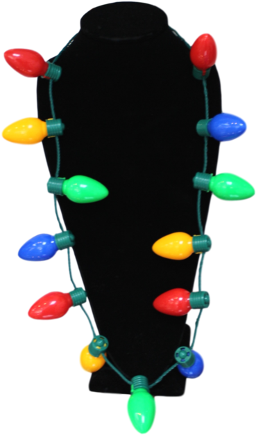 Christmas Light Bulb Necklace - Windy City Novelties Original Led Light Up Christmas (580x773), Png Download
