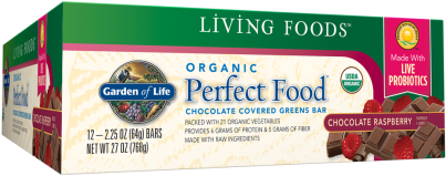 12 Bars - Garden Of Life - Perfect Food Greens Bars Box Chocolate (420x420), Png Download