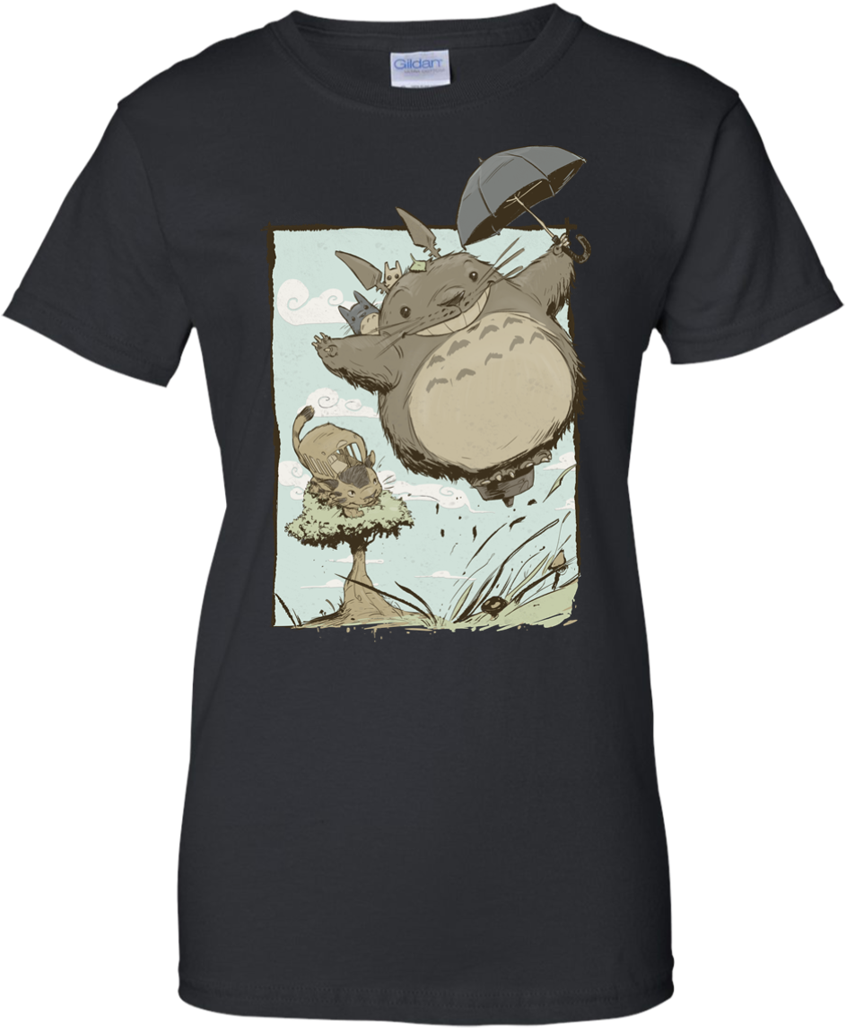 Upup And Away Cartoons Cotton T-shirt - Shirt (1155x1155), Png Download