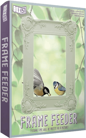 Hanging Picture Frame Bird Feeder (600x600), Png Download