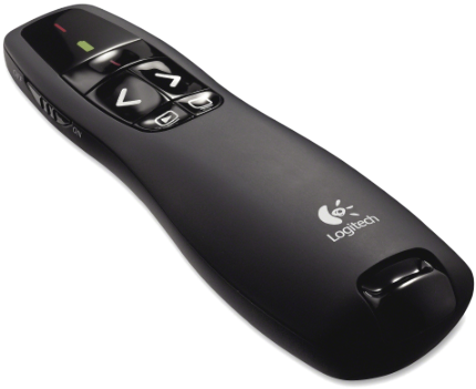 Logitech R400 Wireless Presenter - Logitech Wireless Presenter R400 (573x430), Png Download