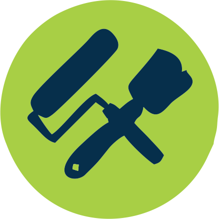 Pintor - Painting (438x437), Png Download