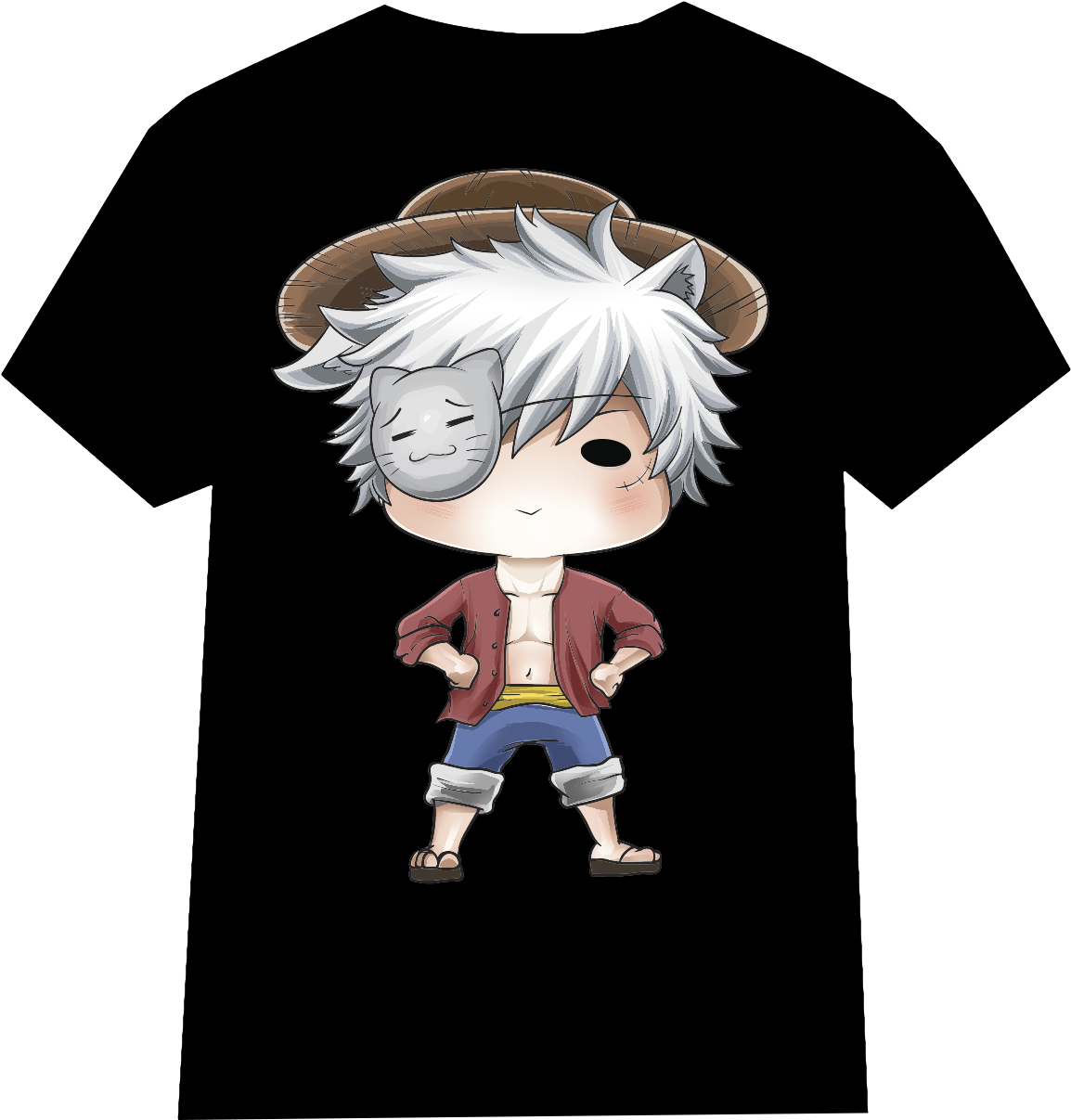 Anime Man T-shirt V=1468518575 - Cartoon (1275x1651), Png Download
