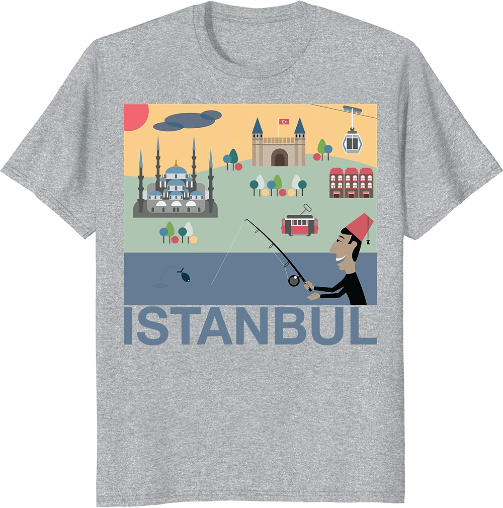 Retro Istanbul Travel T-shirt - T-shirts Design (1000x1010), Png Download