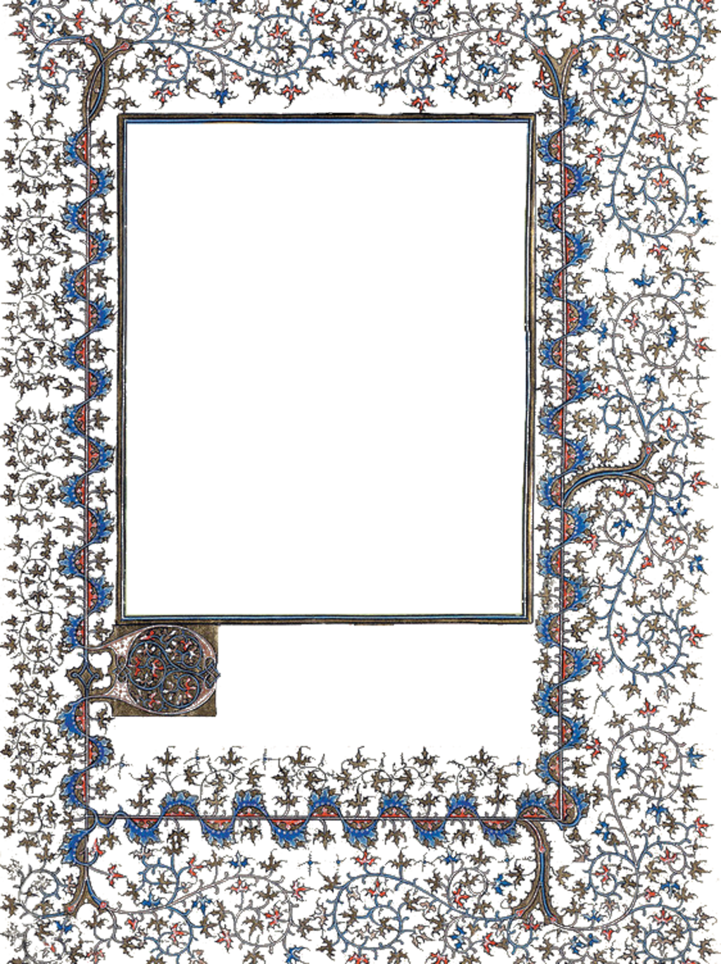Frame Png 04 By Montvalentstock - Les Belles Heures Du Duc De Berry [book] (1024x1370), Png Download