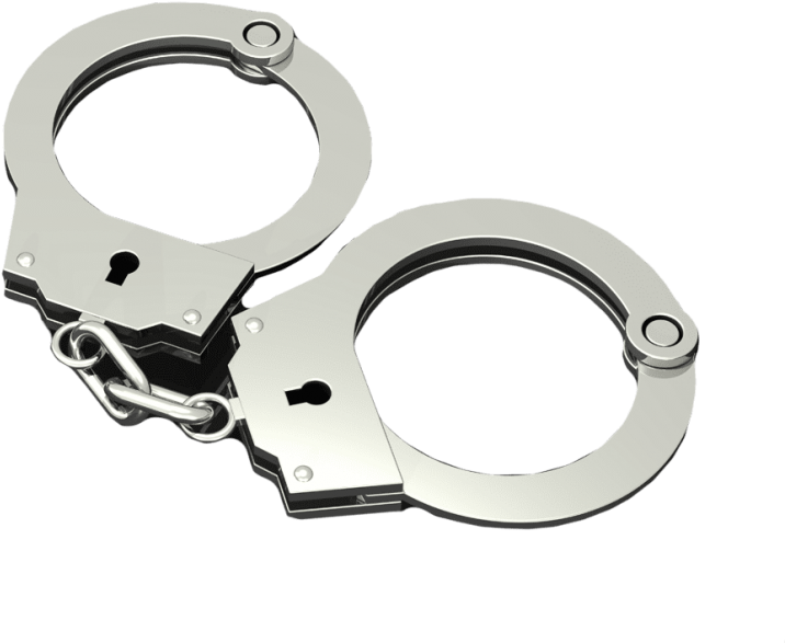 Free Png Silver Cuffs Png Images Transparent - Handcuffs Png (850x638), Png Download
