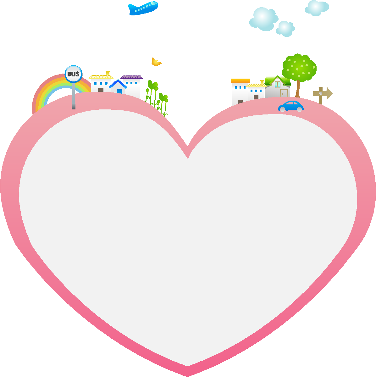 Vector De Corazón De Amor Rosa Minimalista Dibujado - Vector Graphics (1772x1378), Png Download