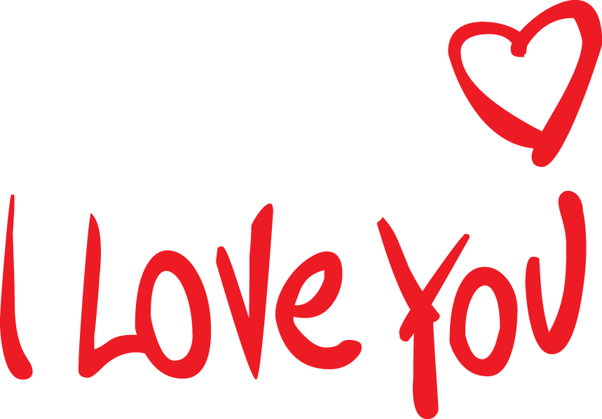 I Love You Text Vector Free Png Images Photo - Lover Romantic Heart (859x599), Png Download