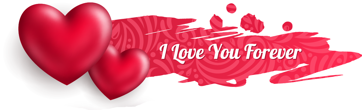I Love You Png Picture - Love You Heart Png (1290x441), Png Download