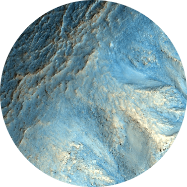 Martian Knowledge - Artwall Artappealz Astronomy Nasa's Impact Crater On (371x371), Png Download