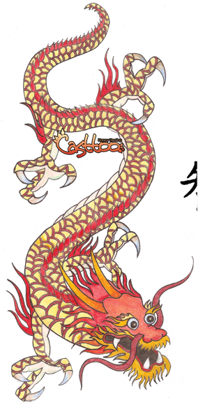 Asian Style Dragon (284x580), Png Download