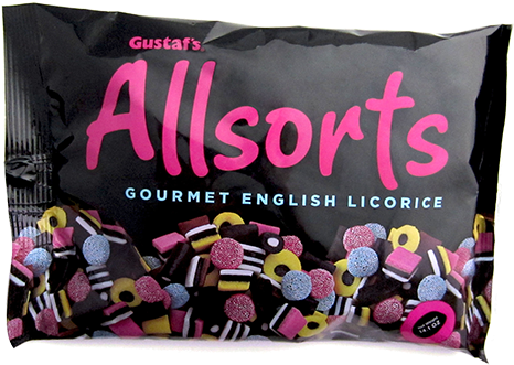 Gustaf's Allsorts Licorice (500x500), Png Download