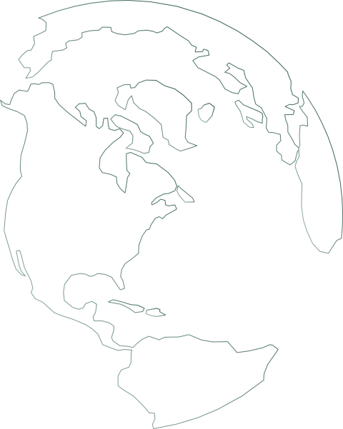 World Map Vector Round (480x601), Png Download