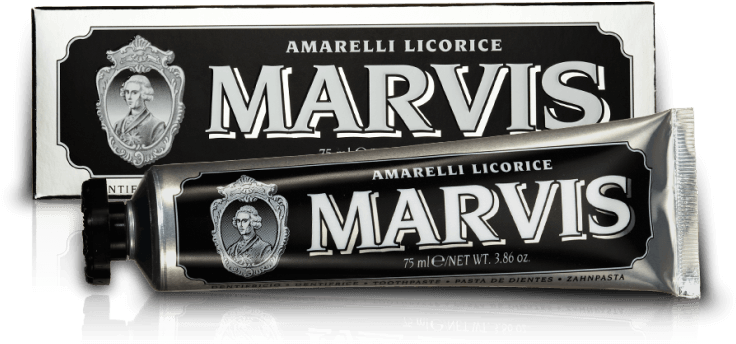 Amarelli Licorice Toothpaste - Marvis Amarelli Licorice Mint Toothpaste (794x420), Png Download