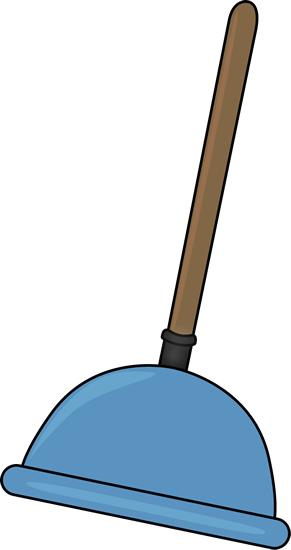 Blue Toilet Plunger - Plunger Clipart (291x550), Png Download