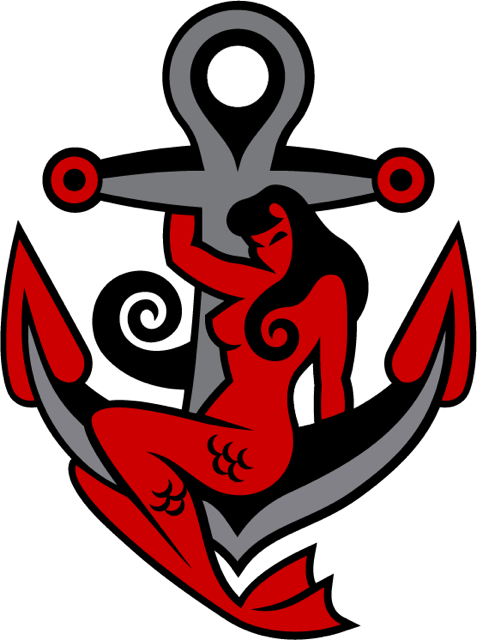 Anchor Mermaid Visit Wichita - Anchor Wichita Logo (477x640), Png Download