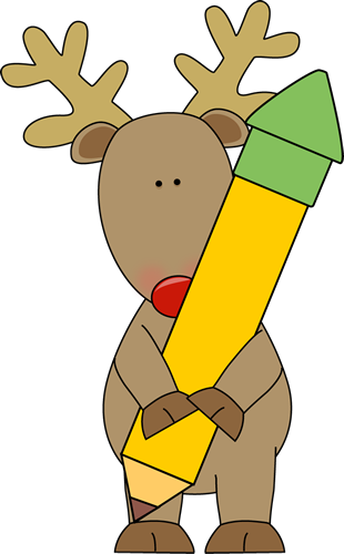 Free Reindeer Clipart Png New Calendar Template Site - Christmas Pencil Clipart (310x500), Png Download