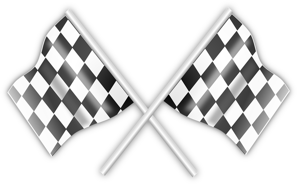 Checkered Finish Line Png Download - Bandeiras De Corrida Png (960x602), Png Download