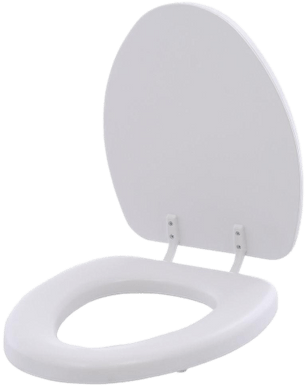 Open White Toilet Seat - Toilet Seat (400x400), Png Download