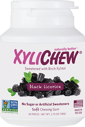 Xylichew Licorice Chewing Gum - 12 Count (300x444), Png Download