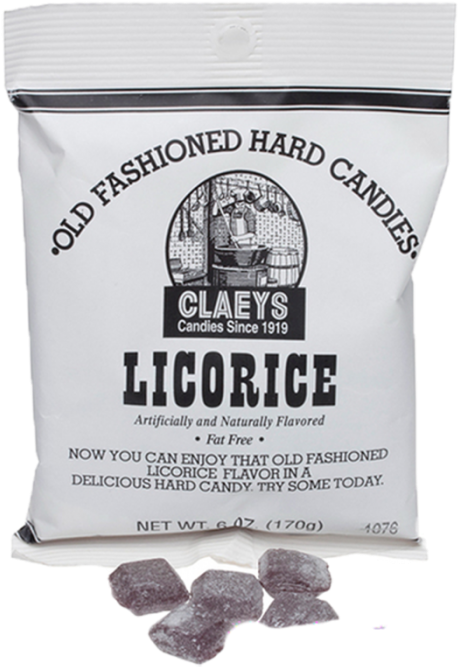 Claey's Candy Old Fashioned Hard Candies - Claey's Old Fashioned Candy Drops Licorice (700x700), Png Download