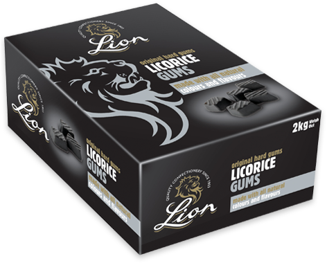 Lion Licorice Gums - Liquorice Gums Lion Licorice Gums 2kg (480x415), Png Download