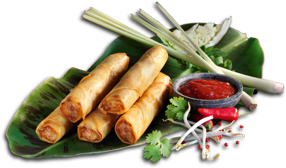 Duca Vietnamese Spring Rolls With Chicken 70g - Egg (967x600), Png Download
