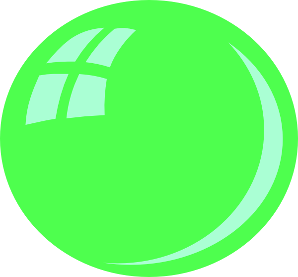 This Free Clipart Png Design Of Green Bubble Clipart - Green Bubble Clipart (600x557), Png Download
