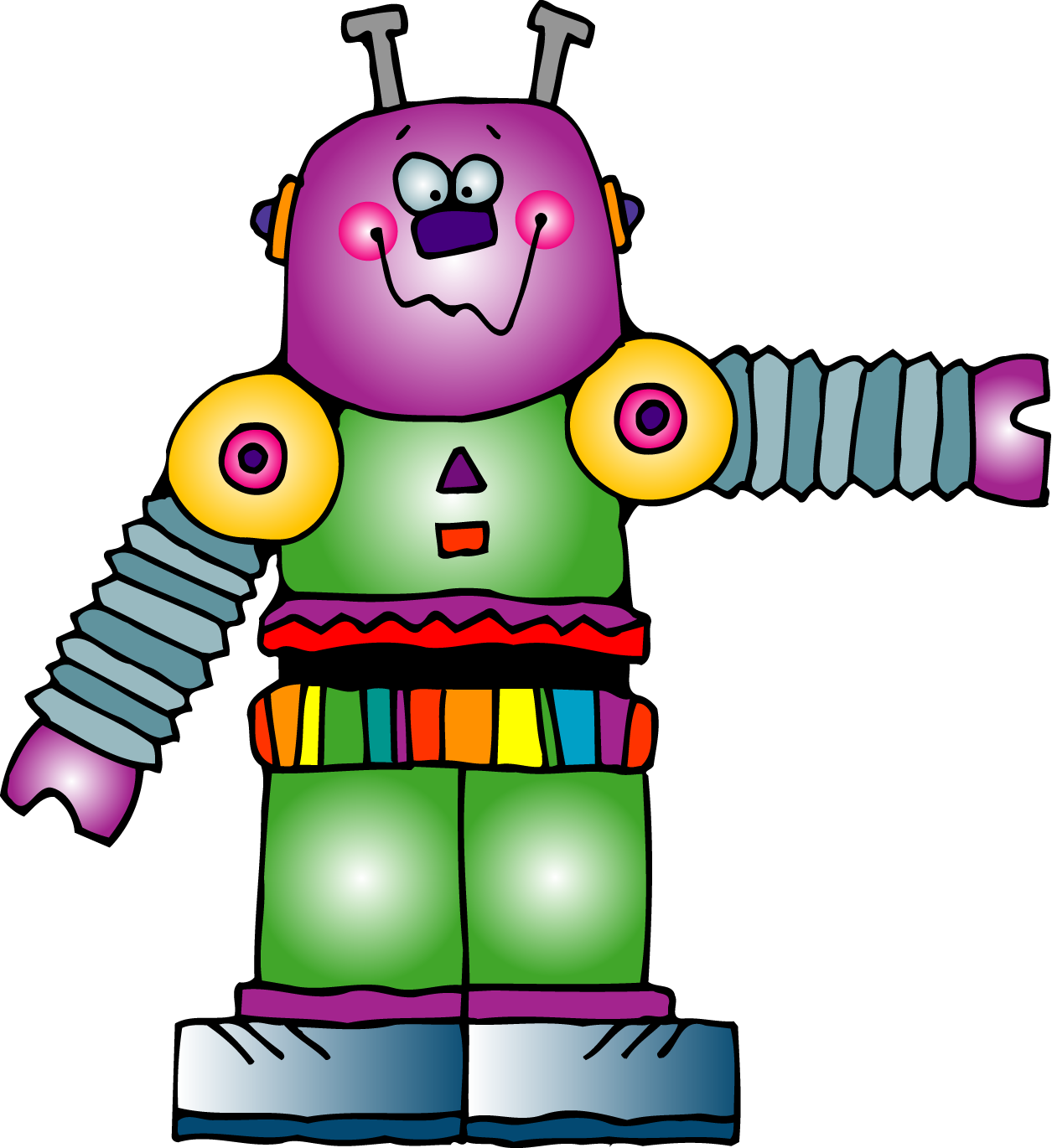 Robot - Robot Clipart (1255x1370), Png Download