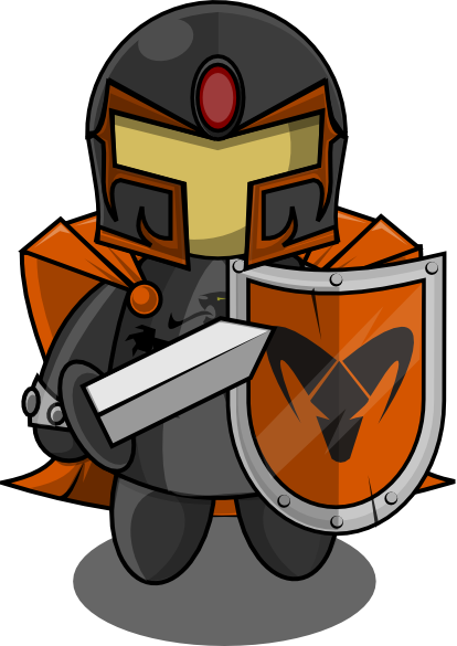 Robot Clipart Knight - Robot Knight Clipart (414x585), Png Download