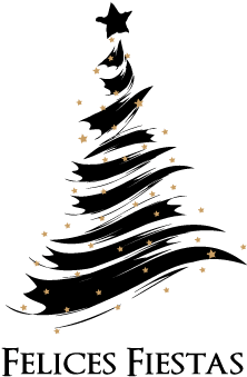 Felices Fiestas - Abstract Christmas Tree Vector (355x355), Png Download