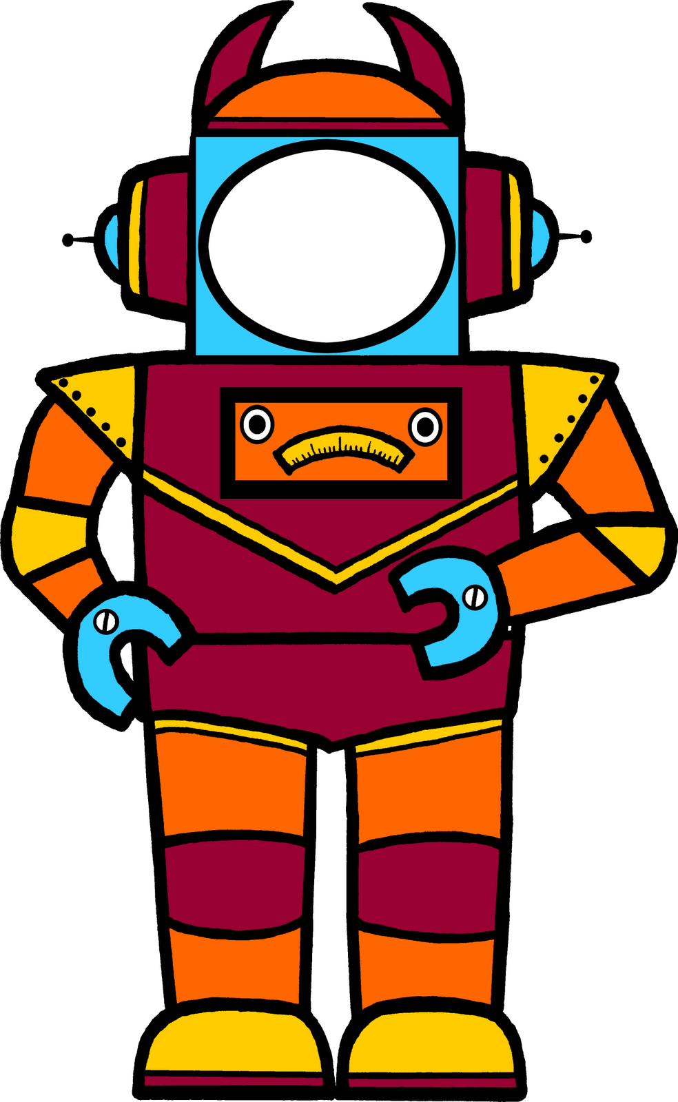 Stem Clipart Robotic - Robot Clip Art (984x1600), Png Download