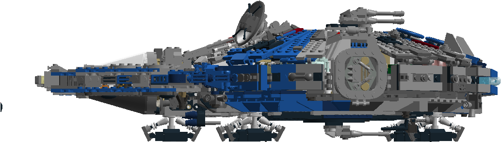 0003359 Mcs Centennial Raven Side Moc - Lego Star Wars Mcs (1343x613), Png Download