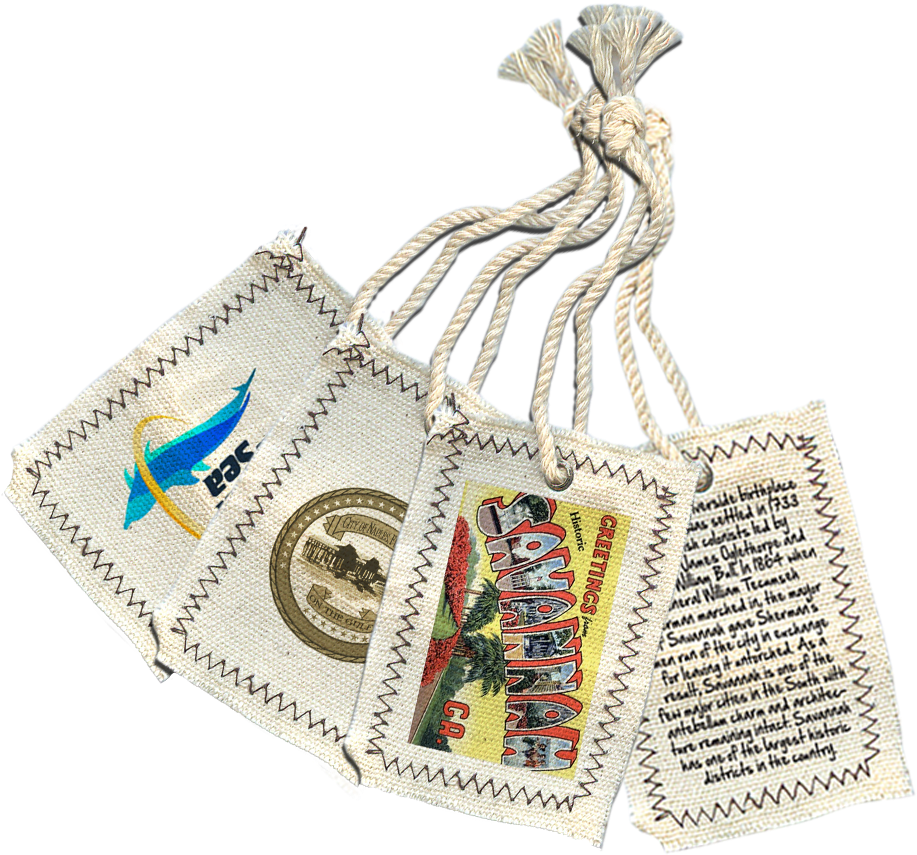 Hht 001 Canvas Handtag - Lantern Press Greetings From Historic Savannah, Georgia (1000x1000), Png Download