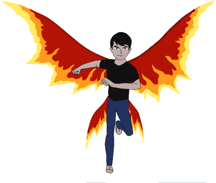 764px-eu Com Minhas Asas De Necrofriggiano Evoluido - Ben 10 Alien Ultimate Big Chill (764x655), Png Download