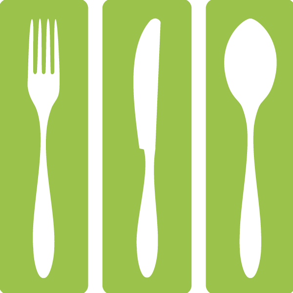 Silueta De Cubiertos Png (600x600), Png Download