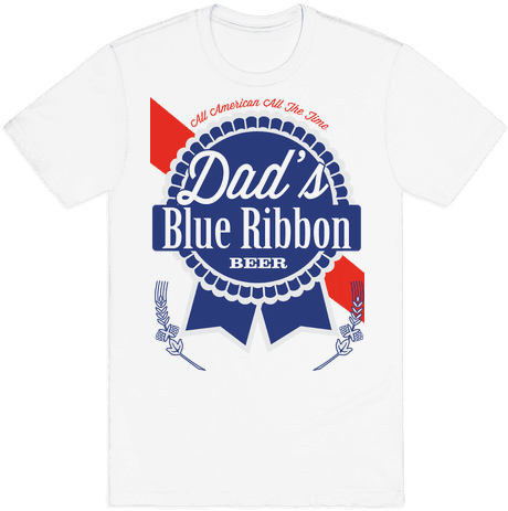 Dad's Blue Ribbon Mens T-shirt - Dads Blue Ribbon (484x484), Png Download