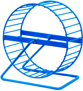 Iron Hamster Wheel King Fischer - Small Metal Hamster Exercise Cage Play Wheel (425x425), Png Download
