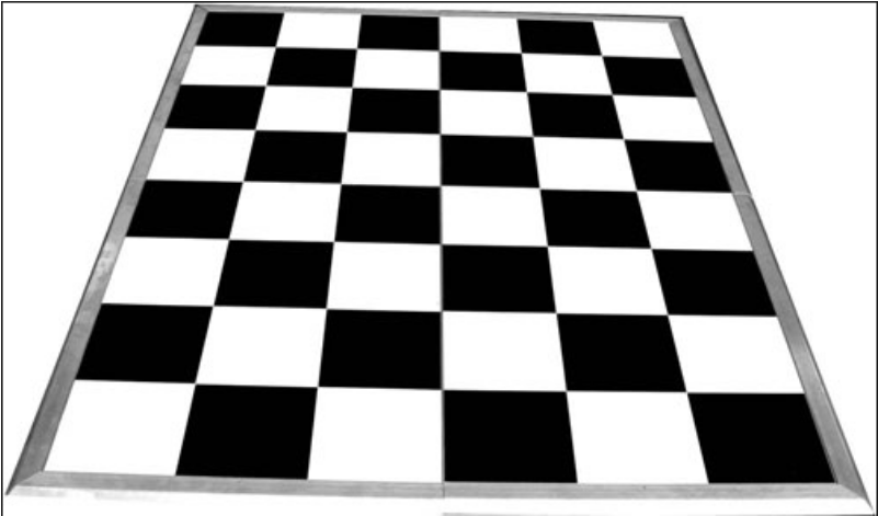 Dance Floor 12 X 12 Black And White - Pegboard In Small Kitchen (800x800), Png Download