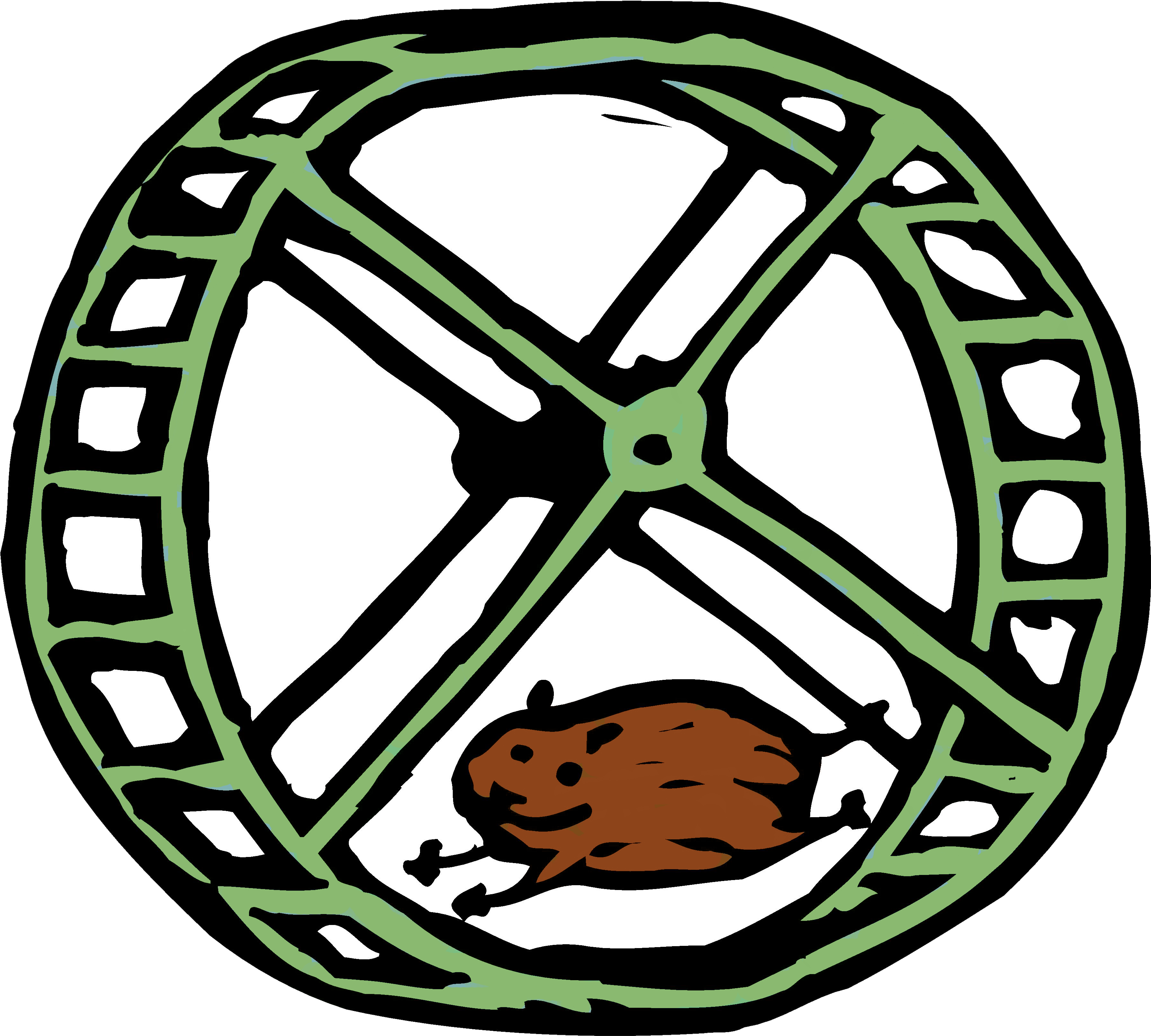 Hamster Wheel Cliparts - Hamster Wheel Clipart (3600x3240), Png Download