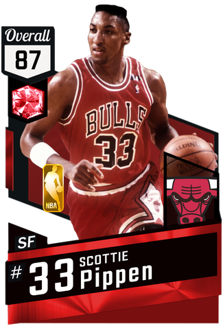 '91 Scottie Pippen Ruby Card - World B Free 2k17 (325x475), Png Download