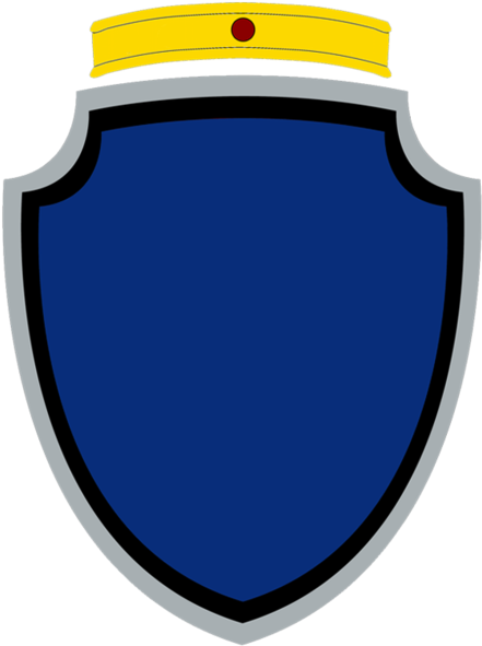 Here Is The Old Count Crest Template (447x600), Png Download