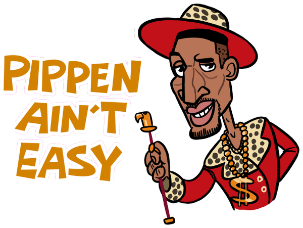 0 Replies 0 Retweets 0 Likes - Scottie Pippen Art (600x451), Png Download