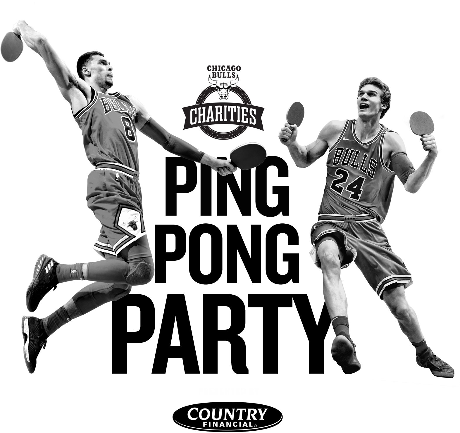 Chicago Bulls Charities Fundraiser At Spin - Chicago (1800x1604), Png Download