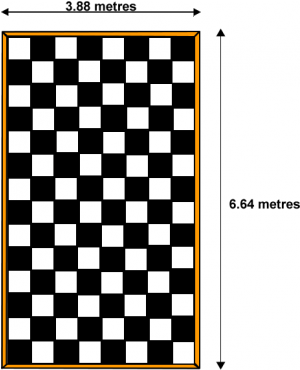 4m X 7m Timber B&w Dance Floor - True Lover's Knot Quilt Pattern Free (369x369), Png Download