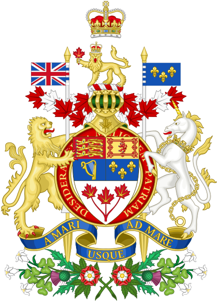 By The Way, The Crown Currently In The Template Is - Canada Coat Of Arms (440x610), Png Download
