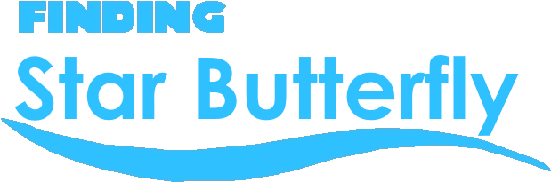 Finding Star Butterfly Logo - Illustration (640x230), Png Download