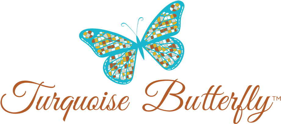 Turquoise Butterfly Santa Fe (1000x406), Png Download