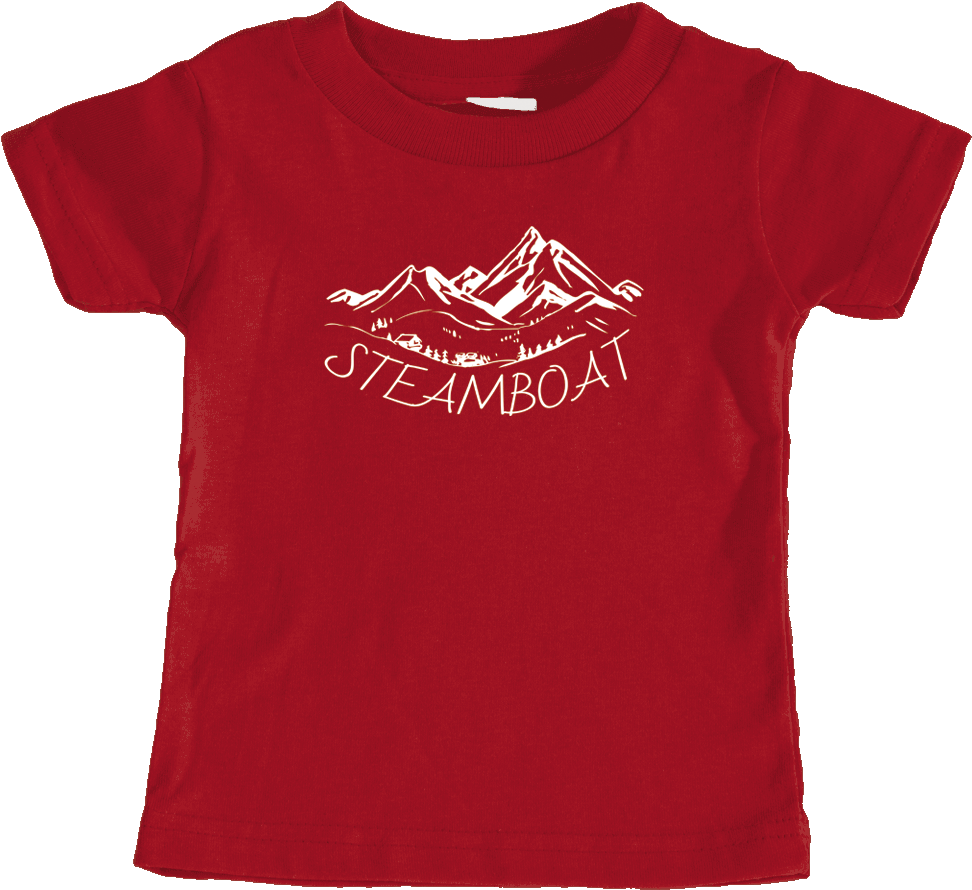 Steamboat, Colorado Vintage Mountain Drawing - Office Shirts (1000x1000), Png Download